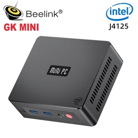 Мини-компьютер Beelink GK, Intel Celeron J4125, четырехъядерный, Win10, 1000M LAN, 5,8G, Wi-Fi, DDR4, 8 ГБ, 128 ГБ, 256 Гб SSD, настольный мини-компьютер
