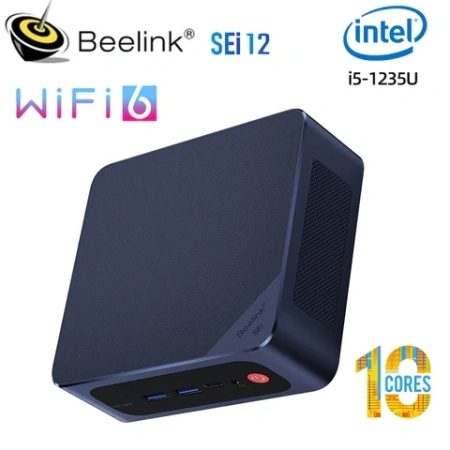 Beelink SEi12 Intel 12th i5 1235U 10 ядер SEi 12 Pro Intel i5 1240P i7 1260P16G DDR4 3200 МГц 500G SSD Wifi6 Type C игровой ПК