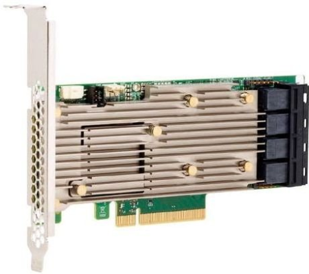 Контроллер Broadcom/LSI 9460-16i (05-50011-00) (PCI-E 3.1 x8, LP) Tri-Mode SAS/SATA/NVMe 12G, RAID 0,1,10,5,6, 50,60 16port (4*SFF8643), 4G onboard, 1 year