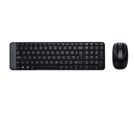 Клавиатура+мышь Logitech Wireless Desktop MK220 (Keybord&mouse), USB, Black, [920-003161/920-003169]