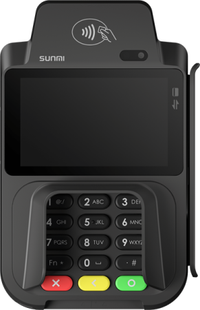 Платежный терминал SUNMI P2 SMARTPAD CN&EN(2GB+16GB, 0.3M Carmera, MSR+IC+NFC, WIFI, 2*SAM, SD,EU Adapter)