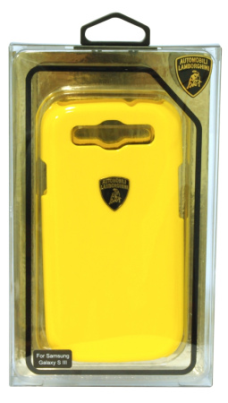 Пластиковый чехол Lamborghini Diablo для Samsung Galaxy S3 (желтый)