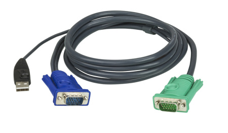 Кабель ATEN CABLE HD15M/USB A(M)--SPHD15M, 5m