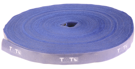 Хомут-липучка TWT шириной 20 мм, 30 м, синий
