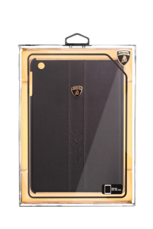 Кожаный чехол-крышка для задней панели iPad mini Lamborghini Performante (черный)