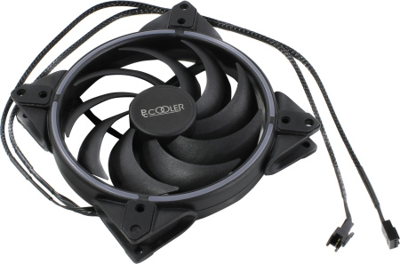 Вентилятор PCCooler CORONA MAX 140 RGB 140x140x25мм (PWM, 40шт./кор, пит. от мат.платы и БП, 1000-1800 об/мин) Retail
