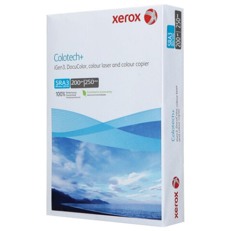 Бумага Бумага XEROX Colotech Plus Blue, 200г, SR A3 (450x320мм), 250 листов (кратно 4 шт)