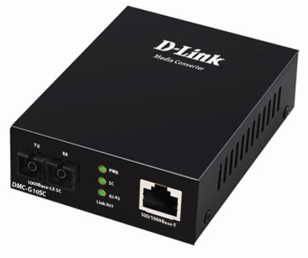 Медиаконвертер D-Link Media Converter 1000Base-T to 1000Base-LX, SC, Single-mode, 1310nm, 10KM, Stand-alone