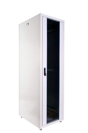 Шкаф Шкаф телекоммуникационный напольный ЭКОНОМ 42U (800 800) дверь стекло, дверь металл