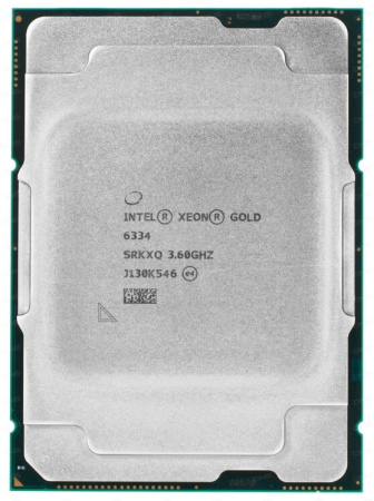 Процессор Intel Xeon Gold 6334, 3.60-3.70GHz, 18MB, 8c, 16t, LGA4189, OEM, TDP 165W, up to 6TB DDR4-3200, CD8068904657601SRKXQ, 1 год гарантии