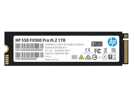 Накопитель SSD HP M.2 2280 NVMe PCIe Gen4х4 FX900 Pro 1Tb DRAM Cache 4A3U0AA#ABB