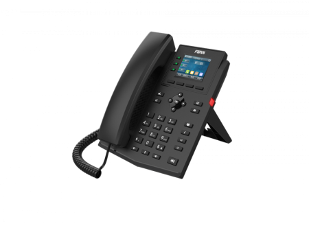 Телефон Fanvil IP , 2xEthernet 10/100/1000, LCD 320x240, цветной дисплей 2,4, 4 аккаунта SIP, G722, Opus, Ipv-6, порт для гарнитуры, книга на 1000 записей, 6-ти сторонняя аудиконф., WI-FI, POE, бп