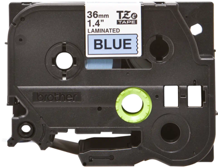 Картридж для принтеров Brother TZe561: для печати наклеек черным на синем фоне, ширина: 36 мм.