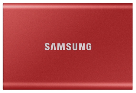 Твердотельный накопитель SSD Samsung T7 External 500Gb RED USB 3.2 (MU-PC500R/WW ) 1year