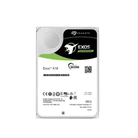 Жесткий диск HDD SATA Seagate 12Tb, ST12000NM000J, Exos X18, 7200 rpm, 256Mb buffer, 1 year