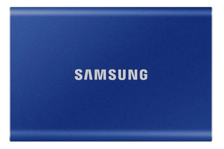 Твердотельный диск SSD Samsung T7 External 1Tb (1024GB) BLUE USB 3.2 (MU-PC1T0H/WW) 1year