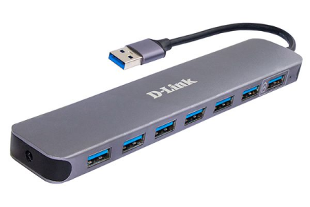 Концентратор D-Link USB 3.0 Hub, 7xUSB 3.0 with Fast-Charging port