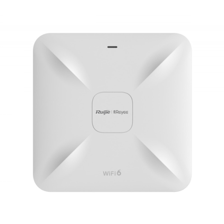 Точка доступа Ruijie Reyee AX3200 Wi-Fi 6 Multi-Gigabit Ceiling Mount AP1 2.5Gbps RJ45 port, 1 Gigabit RJ45 port, Built-in antennas, dual-band 2.4GHz/5GHz, 4x4802.11ax, 802.11ac wave2/wave1, Up to 3200Mbps access r