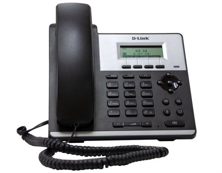 Телефон D-Link VoIP PoE Phone, 100Base-TX WAN, 100Base-TX LAN, w/o power adapter