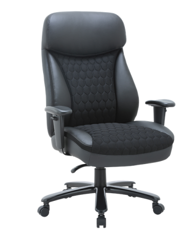 Офисное кресло Chairman CH414 экокожа/ткань, черный  фото